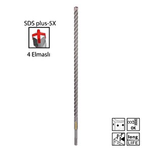 Sds-plus-5x 14 X 460 Mm 4 Elmaslı Matkap Ucu 2608833821