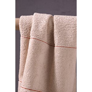 Carmine Set Desert - Ekstra Yumusak, Modern %100 Pamuk 50x90cm & 70x140cm. Banyo Havlu Seti