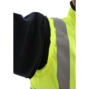 Kkdavm Bestguard İşçi̇ Parkasi Yüksek Görünümlü 5+1 Parka - Çok Kullanişli Ceket Mont Parka