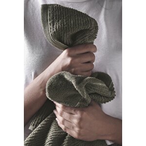 Carmine Single Olive - Ekstra Yumusak, Modern %100 Pamuk