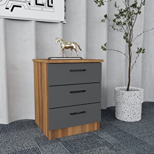 Oliver 5'li Ofis Takımı Model 4 Ceviz Füme Montaj Dahil