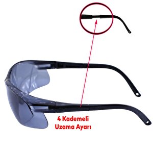 İş Güvenlik Gözlüğü Uv Koruyucu Gözlük Çapak Koruyucu S900 Füme
