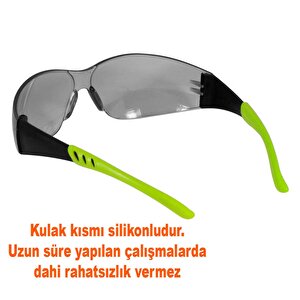 İş Güvenlik Gözlüğü Kaynak Koruyucu Gözlük S500 Füme