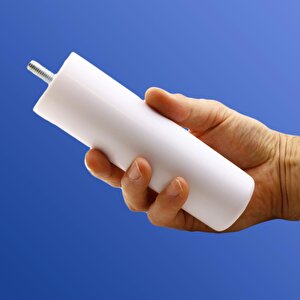 Gizli Mobilya Kanepe Sehpa Tv Ünitesi Koltuk Orta Destek Ayağı 15 Cm Beyaz Baza Ayak