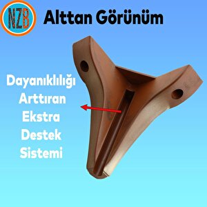 Mobilya Kanepe Yatak Sehpa Tv Ünitesi Baza Koltuk Ayağı Kahverengi Renk 15 Cm Ayak