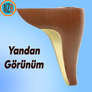Mobilya Kanepe Yatak Sehpa Tv Ünitesi Baza Koltuk Ayağı Kahverengi Renk 15 Cm Ayak