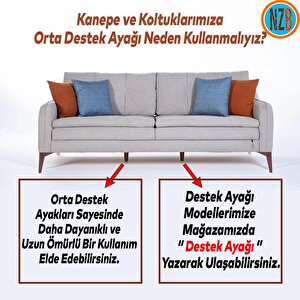 Mobilya Kanepe Sehpa Tv Ünitesi Koltuk Ayağı 15 Cm Kahverengi Baza Ayak