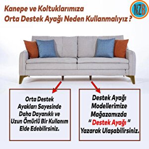 Mobilya Yatak Kanepe Sehpa Baza Tv Ünitesi Koltuk Ayağı Açık Ceviz 12 Cm Ayak