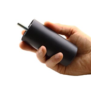 Gizli Mobilya Kanepe Sehpa Tv Ünitesi Koltuk Orta Destek Ayağı 10 Cm Siyah Baza Ayak