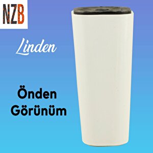Lüks Mobilya Kanepe Sehpa Tv Ünitesi Koltuk Ayağı 12 Cm Beyaz Oval Baza Ayak