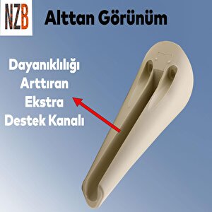 Lüks Mobilya Kanepe Sehpa Tv Ünitesi Koltuk Ayağı 20 Cm Krem Baza Ayak