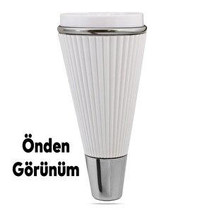 Lüks Mobilya Kanepe Sehpa Tv Ünitesi Koltuk Ayağı 15 Cm Beyaz Krom Baza Ayak