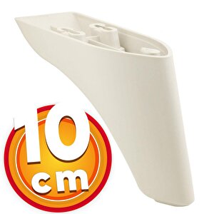 Lüks Mobilya Kanepe Sehpa Tv Ünitesi Koltuk Ayağı 10 Cm Krem Baza Ayak