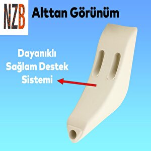 Lüks Mobilya Kanepe Sehpa Tv Ünitesi Koltuk Ayağı 10 Cm Krem Baza Ayak
