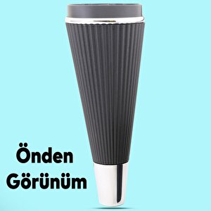 Lüks Mobilya Kanepe Sehpa Tv Ünitesi Koltuk Ayağı 15 Cm Siyah Krom Baza Ayak