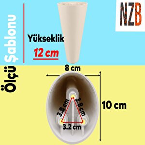 Lüks Mobilya Kanepe Sehpa Tv Ünitesi Koltuk Ayağı 12 Cm Krem Baza Ayak