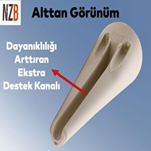 Lüks Mobilya Kanepe Sehpa Tv Ünitesi Koltuk Ayağı 12 Cm Krem Baza Ayak