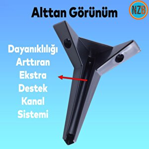 Mobilya Kanepe Sehpa Tv Ünitesi Koltuk Ayağı 23 Cm Siyah Baza Ayak