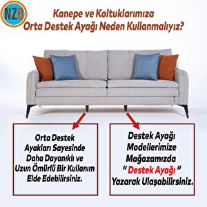 Mobilya Kanepe Sehpa Tv Ünitesi Koltuk Ayağı 23 Cm Siyah Baza Ayak