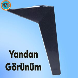 Mobilya Kanepe Sehpa Tv Ünitesi Koltuk Ayağı 23 Cm Siyah Baza Ayak
