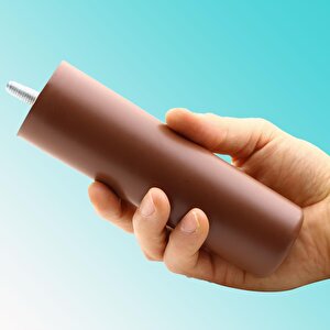 Gizli Mobilya Kanepe Sehpa Tv Ünitesi Koltuk Orta Destek Ayağı 15 Cm Kahverengi Baza Ayak