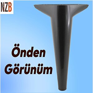 Lüks Mobilya Kanepe Sehpa Tv Ünitesi Koltuk Ayağı 24 Cm Siyah Baza Ayak