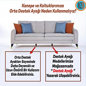 Mobilya Kanepe Çekyat Sehpa Tv Ünitesi Baza Koltuk Ayağı Siyah Gold Renk 12 Cm Ayak