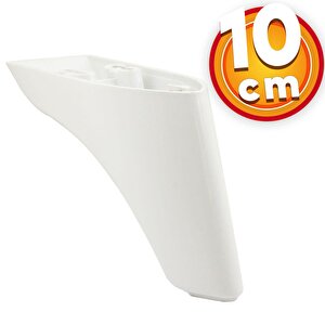 Lüks Mobilya Kanepe Sehpa Tv Ünitesi Koltuk Ayağı 10 Cm Beyaz Baza Ayak