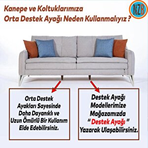 Mobilya Kanepe Çekyat Sehpa Tv Ünitesi Baza Koltuk Ayağı Krom Renk 18 Cm Ayak