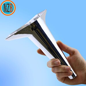 Mobilya Kanepe Çekyat Sehpa Tv Ünitesi Baza Koltuk Ayağı Krom Renk 18 Cm Ayak