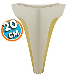 Mobilya Kanepe Çekyat Sehpa Tv Ünitesi Baza Çekyat Koltuk Ayağı Krem Renk 20 Cm Ayak