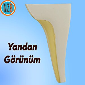 Mobilya Kanepe Çekyat Sehpa Tv Ünitesi Baza Çekyat Koltuk Ayağı Krem Renk 20 Cm Ayak