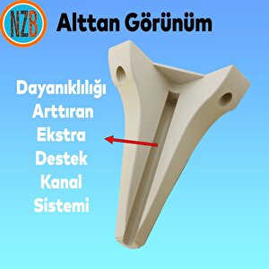 Mobilya Kanepe Çekyat Sehpa Tv Ünitesi Baza Çekyat Koltuk Ayağı Krem Renk 20 Cm Ayak