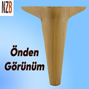 Lüks Mobilya Kanepe Sehpa Tv Ünitesi Koltuk Ayağı 18 Cm Açık Kahverengi Desenli Baza Ayak