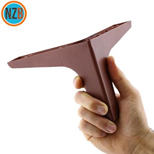 Mobilya Kanepe Çekyat Sehpa Tv Ünitesi Koltuk Ayağı 12 Cm Ceviz Baza Ayak