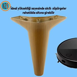Mobilya Yatak Kanepe Sehpa Tv Ünitesi Baza Koltuk Ayağı Koyu Ceviz Renk 15 Cm Ayak