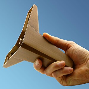 Mobilya Yatak Kanepe Sehpa Çekyat Baza Tv Ünitesi Koltuk Ayağı Ahşap Desenli Koyu Ceviz 12 Cm Ayak