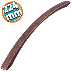 Mobilya Banyo Mutfak Dolabı Çekmece Dolap Kapak Kulpu Kulbu Antik Bakır 224 Mm Metal Kulp