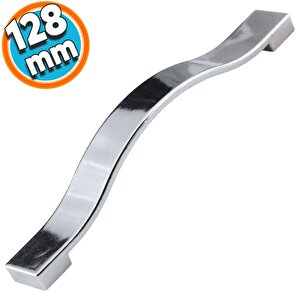 Mobilya Banyo Mutfak Dolabı Çekmece Dolap Kapak Kulpu Kulbu Krom 128 Mm Metal Kulp