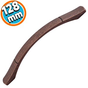 Mobilya Banyo Mutfak Dolabı Çekmece Dolap Kapak Kulpu Kulbu Antik Bakır 128 Mm Metal Kulp