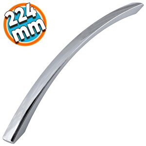 Mobilya Banyo Mutfak Dolabı Çekmece Dolap Kapak Kulpu Kulbu Krom 224 Mm Metal Kulp