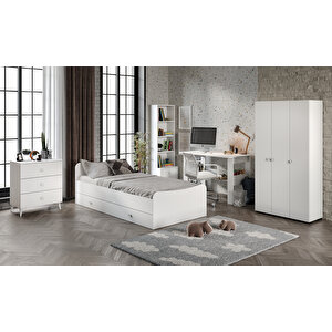 Selen Çocuk Odası Takımı Beyaz - 5 Parçalı Tamamı 1. Kalite Mdf