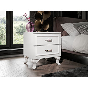 Kartopu 2 Çekmeceli Country Komodin - Tamamı 1. Kalite Mdflam