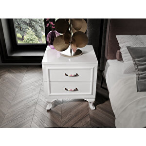 Kartopu 2 Çekmeceli Country Komodin - Tamamı 1. Kalite Mdflam