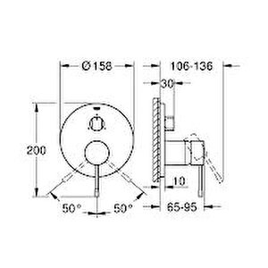 Grohe Ankastre Banyo Bat. 3 Çık. Essence Br.warm Sunset- 24092dl1