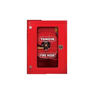 1" Di̇k Kapakli Cam Kapak 30 Mt Hortumlu 0.90 Mm Yangin Dolabi Tse' Li  Siva Üstü Alperen