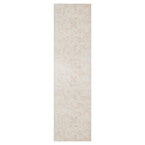 Yıkanabilir Kaymaz Tabanlı Violin Embos Kesme Rulo Halı Yolluk Krem 120x300 cm
