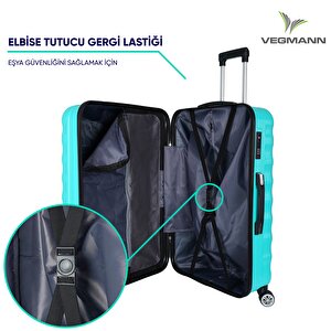 Vegmann Delphin Serisi Su Yeşili Büyük Boy Valiz,bavul