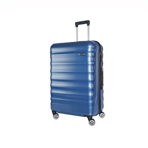 Delphin Serisi Mavi Büyük Boy Valiz,bavul Mavi