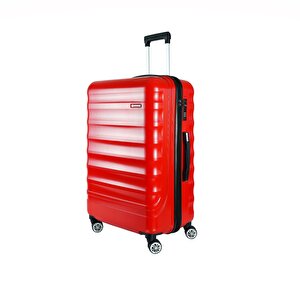 Delphin Serisi Kırmızı Büyük Boy Valiz,bavul Kırmızı